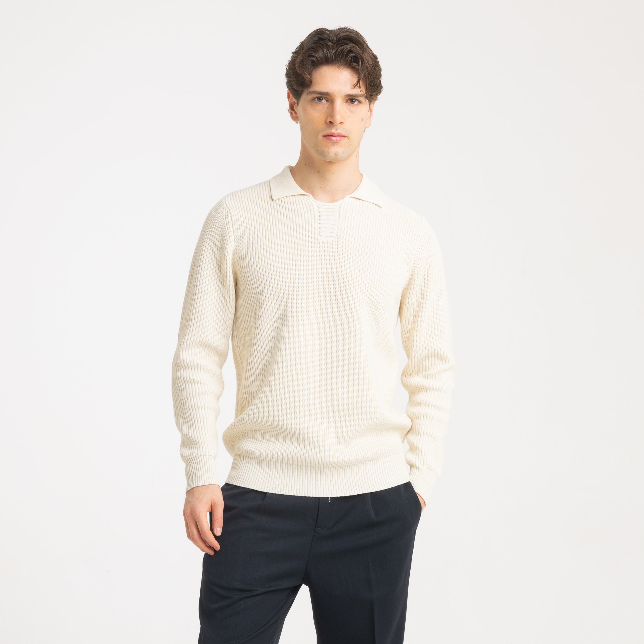 POLO DERBY COSTA INGLESE-11632|Colore:Panna