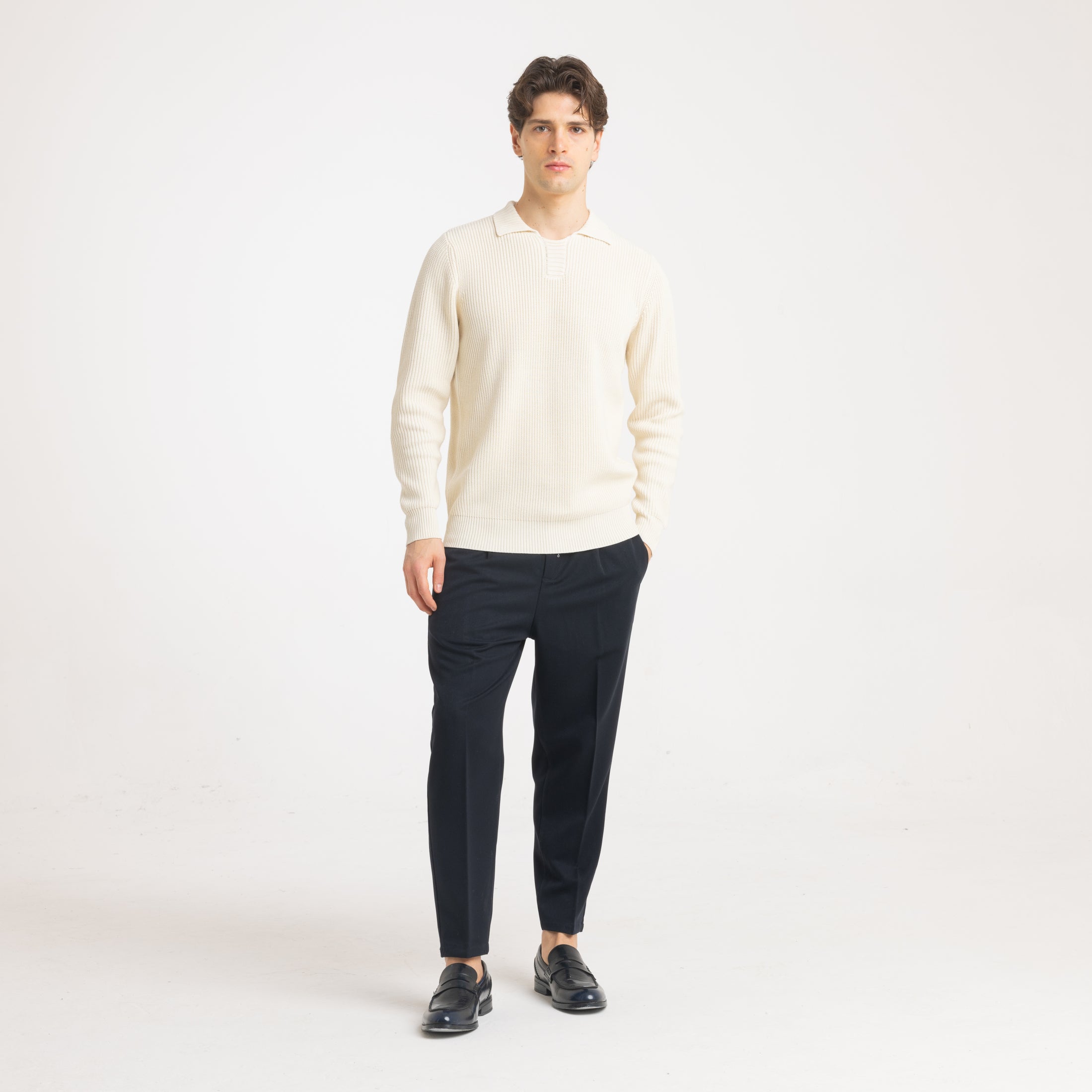 POLO DERBY COSTA INGLESE-11632|Colore:Panna