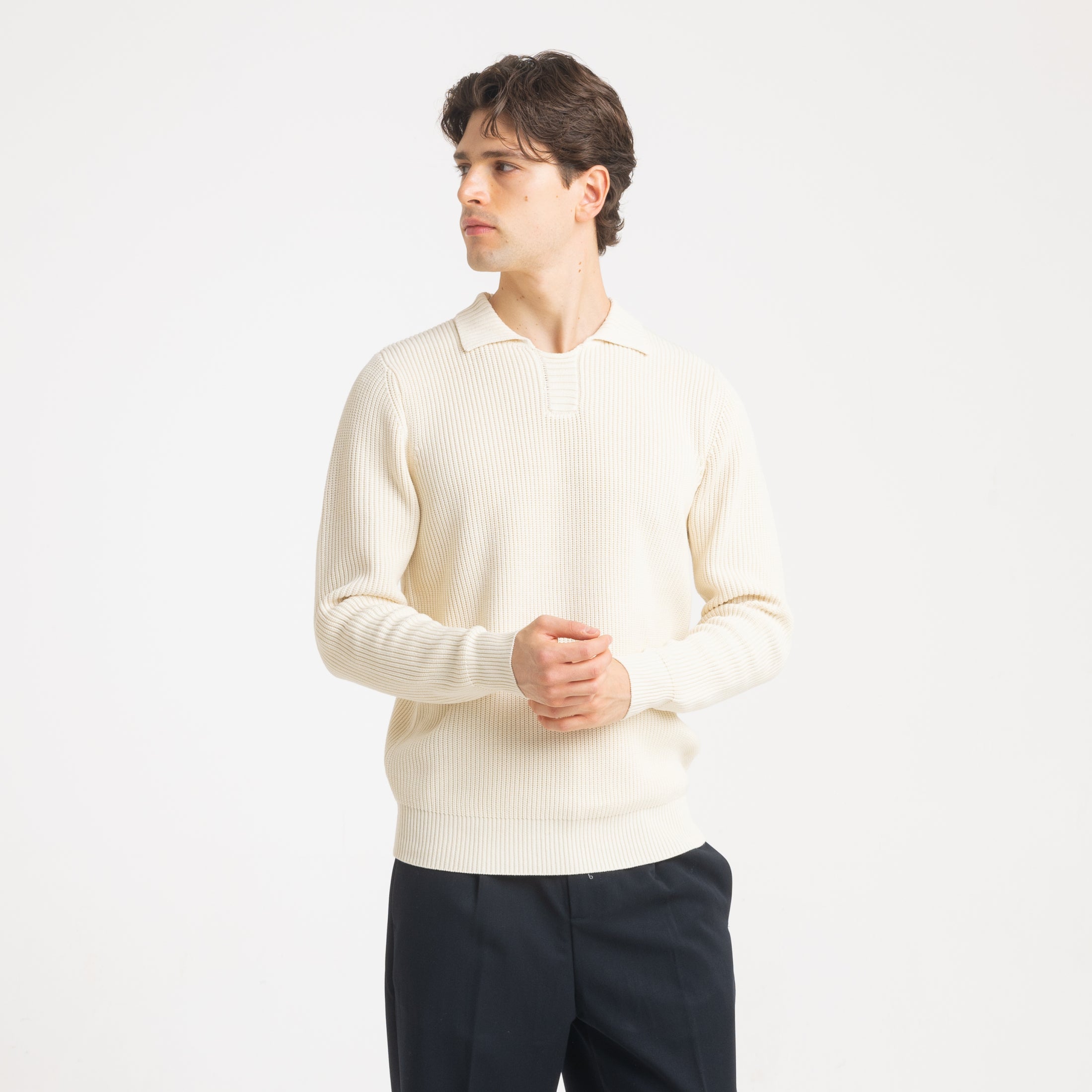 POLO DERBY COSTA INGLESE-11632|Colore:Panna