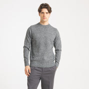 GIROCOLLO FIAMMATO MISTO LANA-11428|Colore:Nero