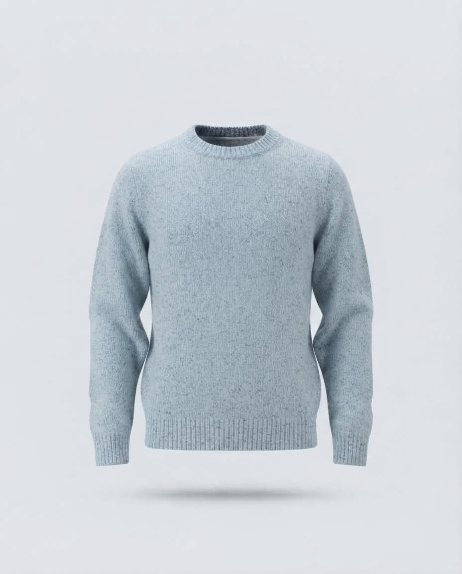 GIROCOLLO FIAMMATO MISTO LANA-11428|Colore:Celeste