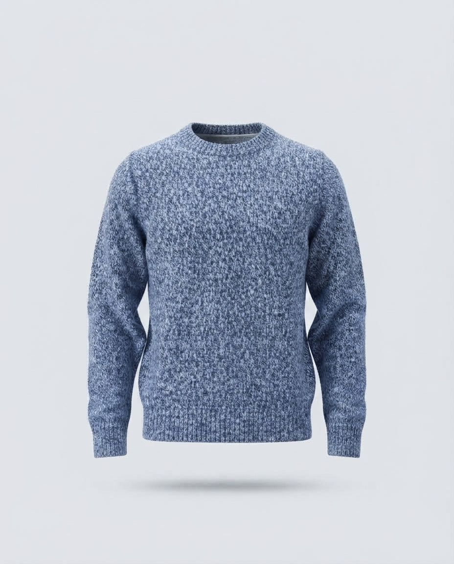 GIROCOLLO FIAMMATO MISTO LANA-11428|Colore:Blu