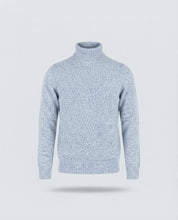 COLLO ALTO FIAMMATO MISTO LANA-11429|Colore:Blu