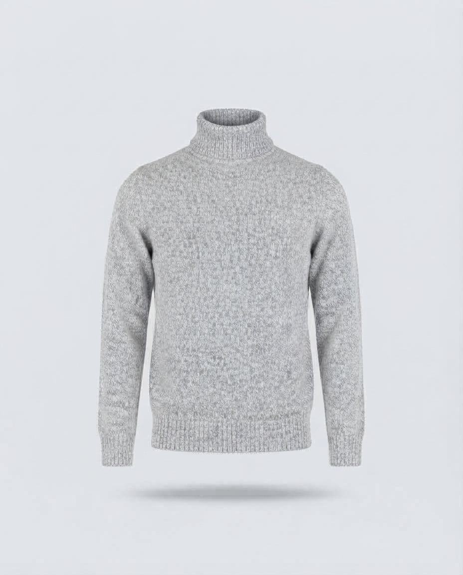 COLLO ALTO FIAMMATO MISTO LANA-11429|Colore:Tortora