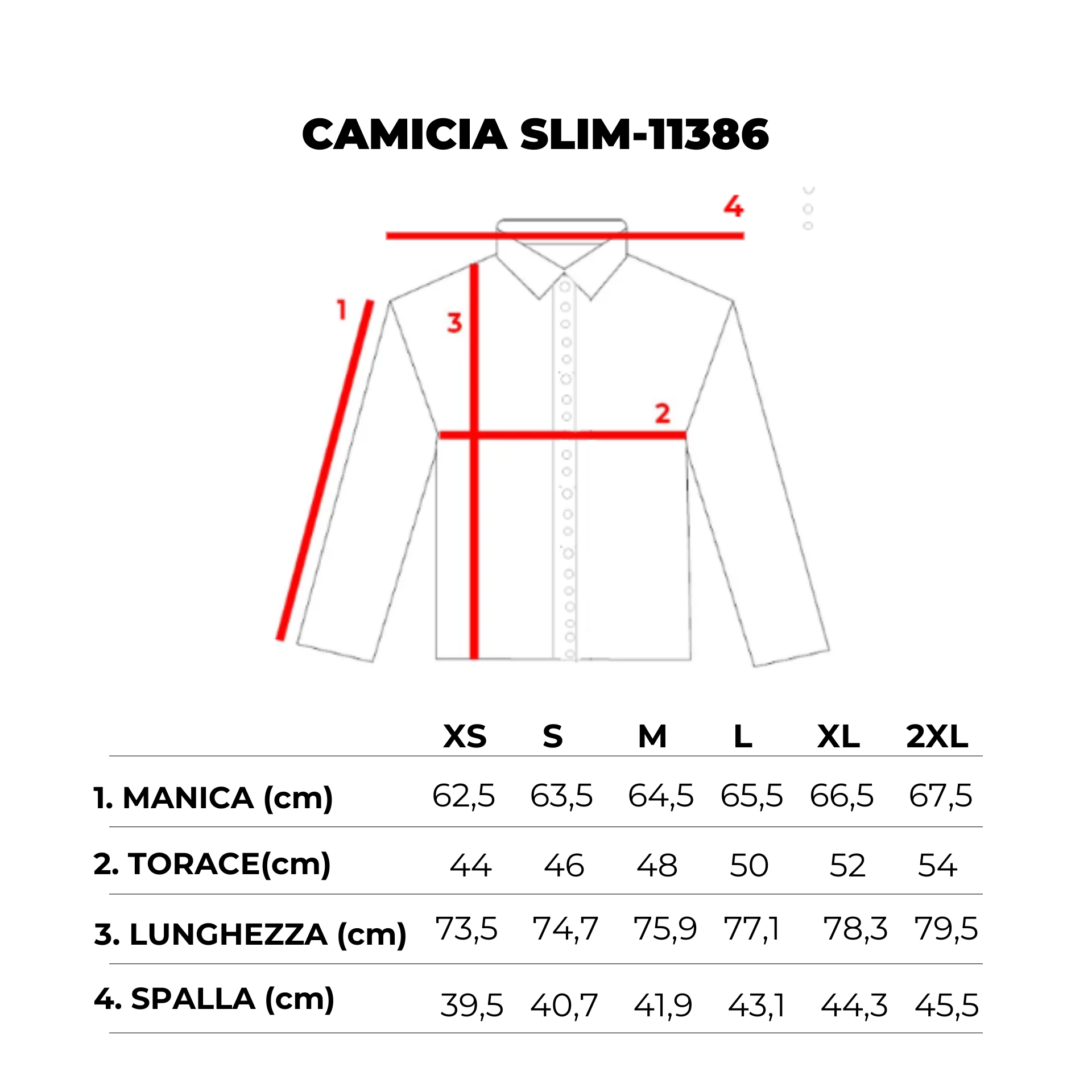 CAMICIA COTONE SLIM -11386