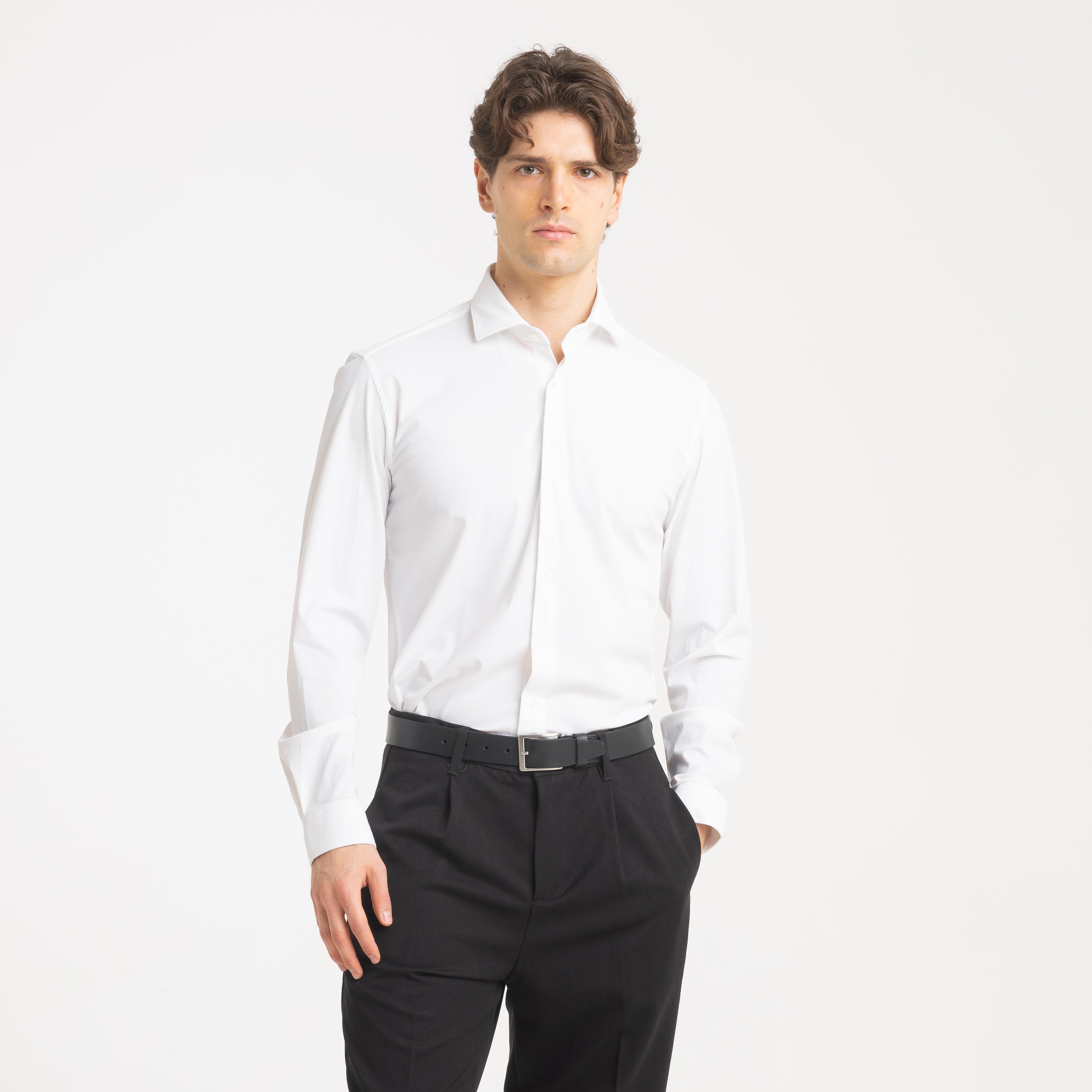 CAMICIA TECNICA NO STIRO - 11318|Colore:Bianco