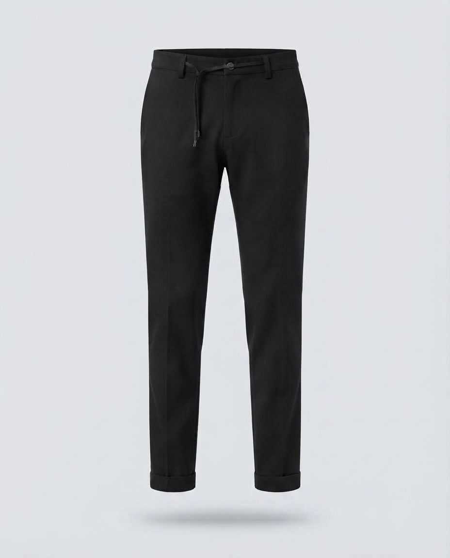 PANT MILANO MEZZO ELASTICO-11462|Colore:Nero