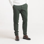 PANT MILANO MEZZO ELASTICO-11462|Colore:Verde