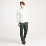 PANT MILANO MEZZO ELASTICO-11462|Colore:Verde