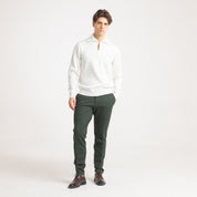 PANT MILANO MEZZO ELASTICO-11462|Colore:Verde