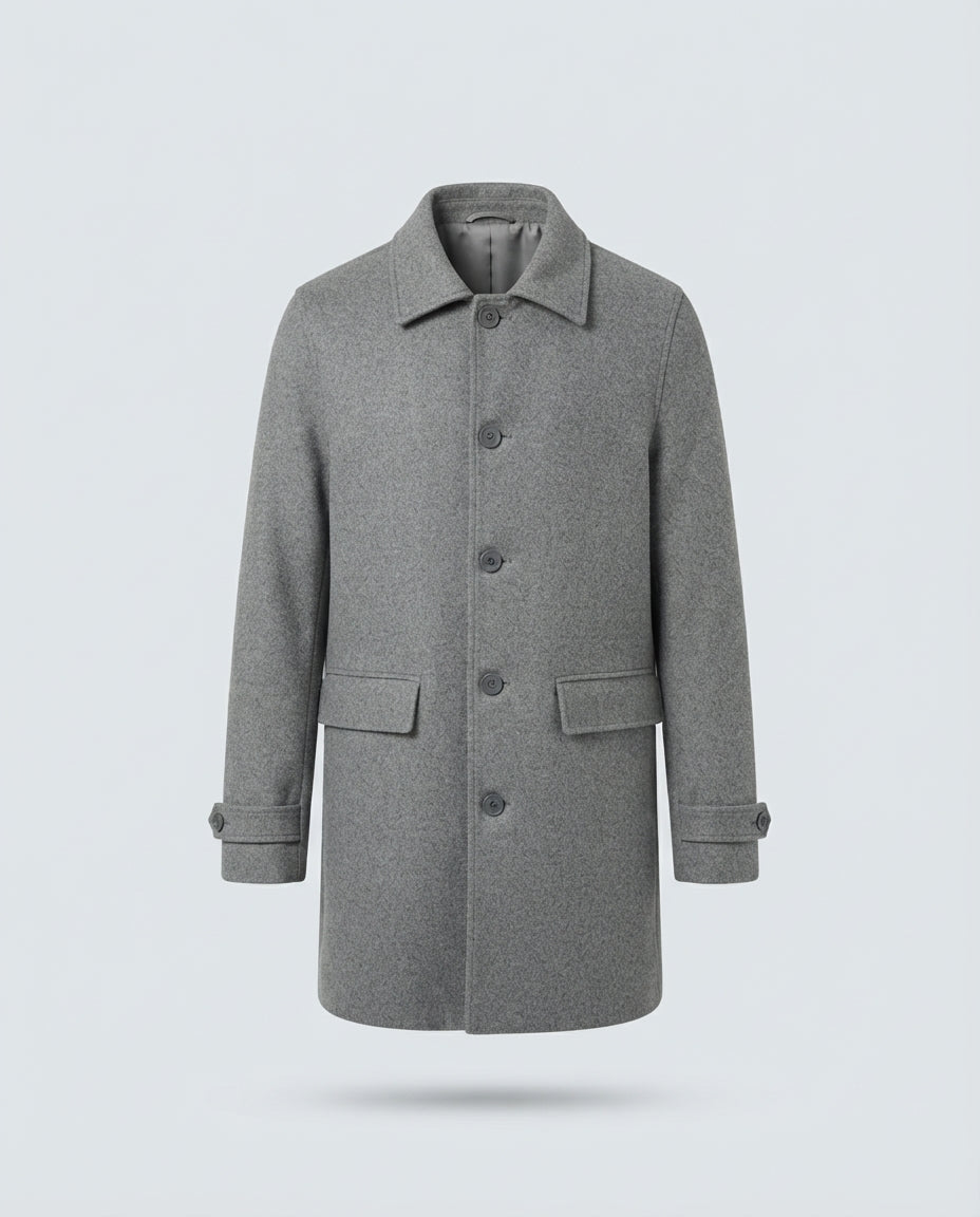 TRENCH IN PANNO-11456|Colore:Grigio