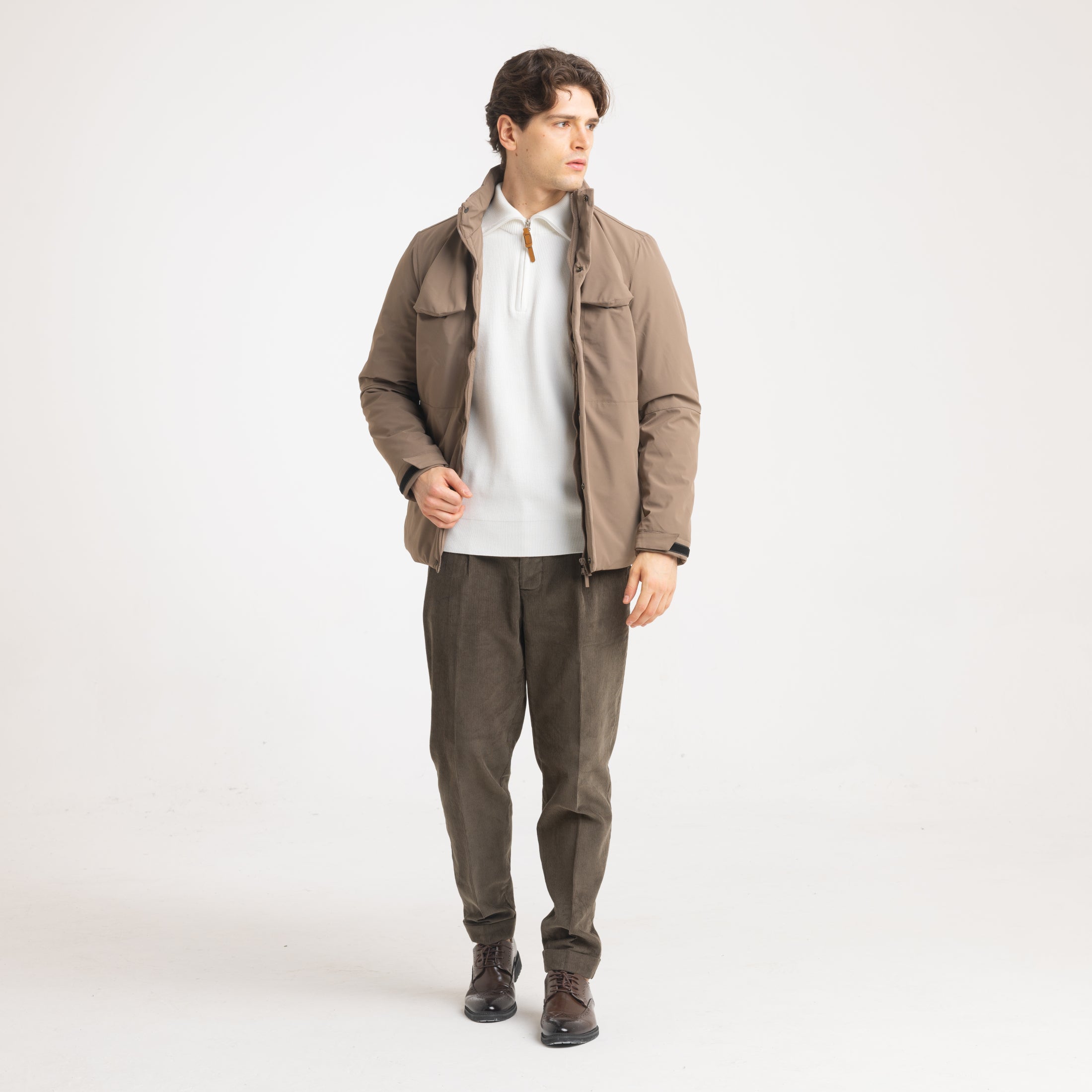 JACKET TECH CORTO -11449|Colore:Beige