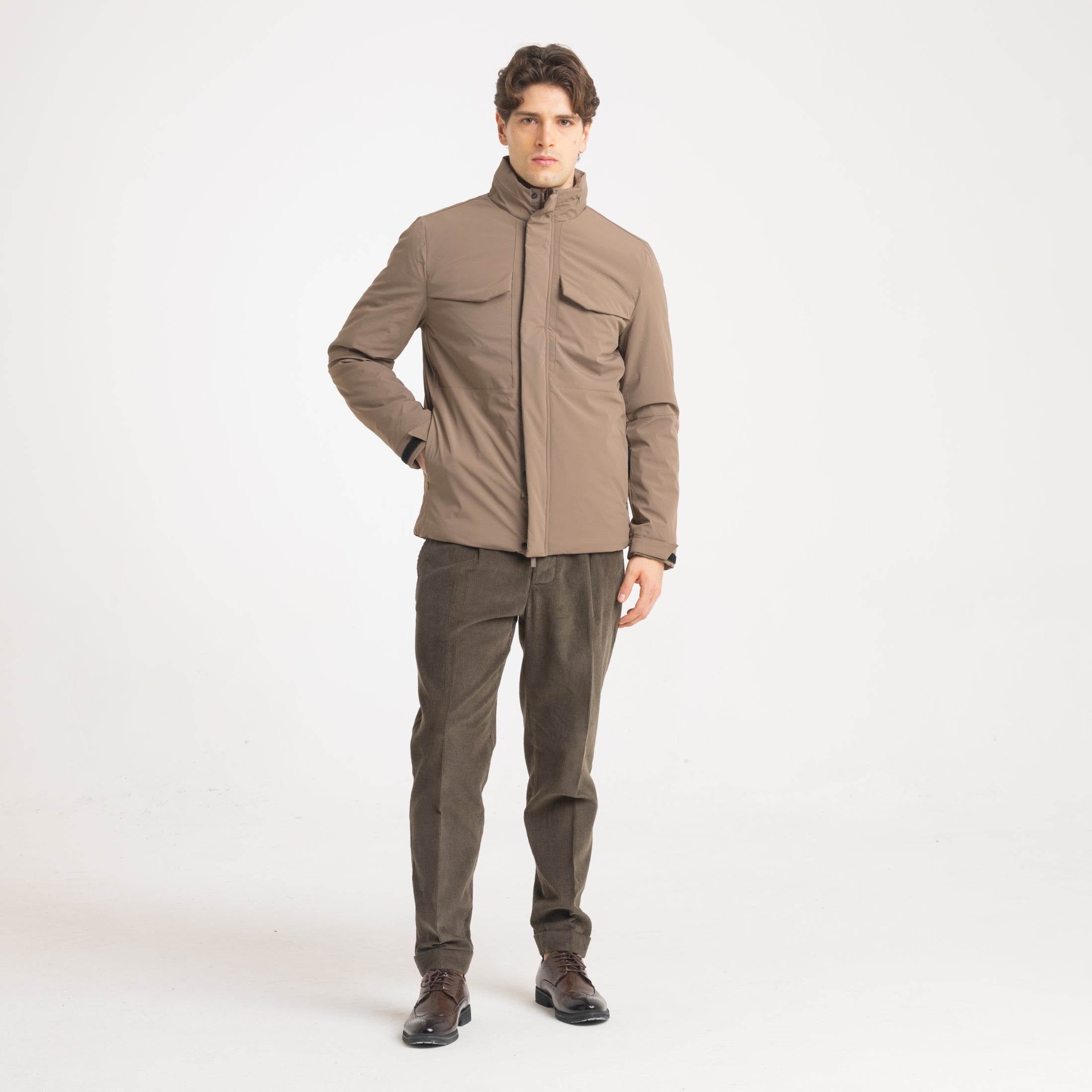 JACKET TECH CORTO -11449|Colore:Beige