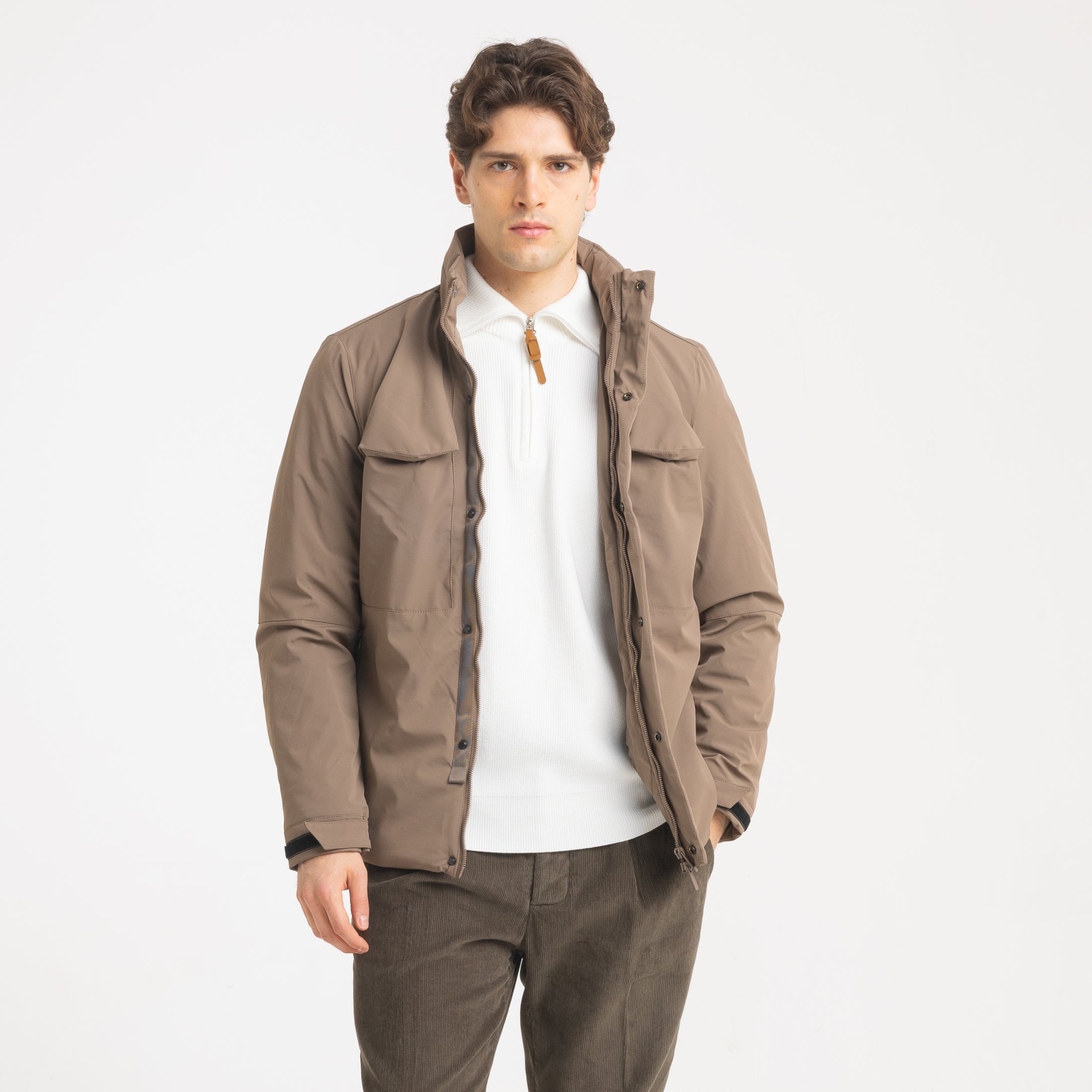 JACKET TECH CORTO -11449|Colore:Beige