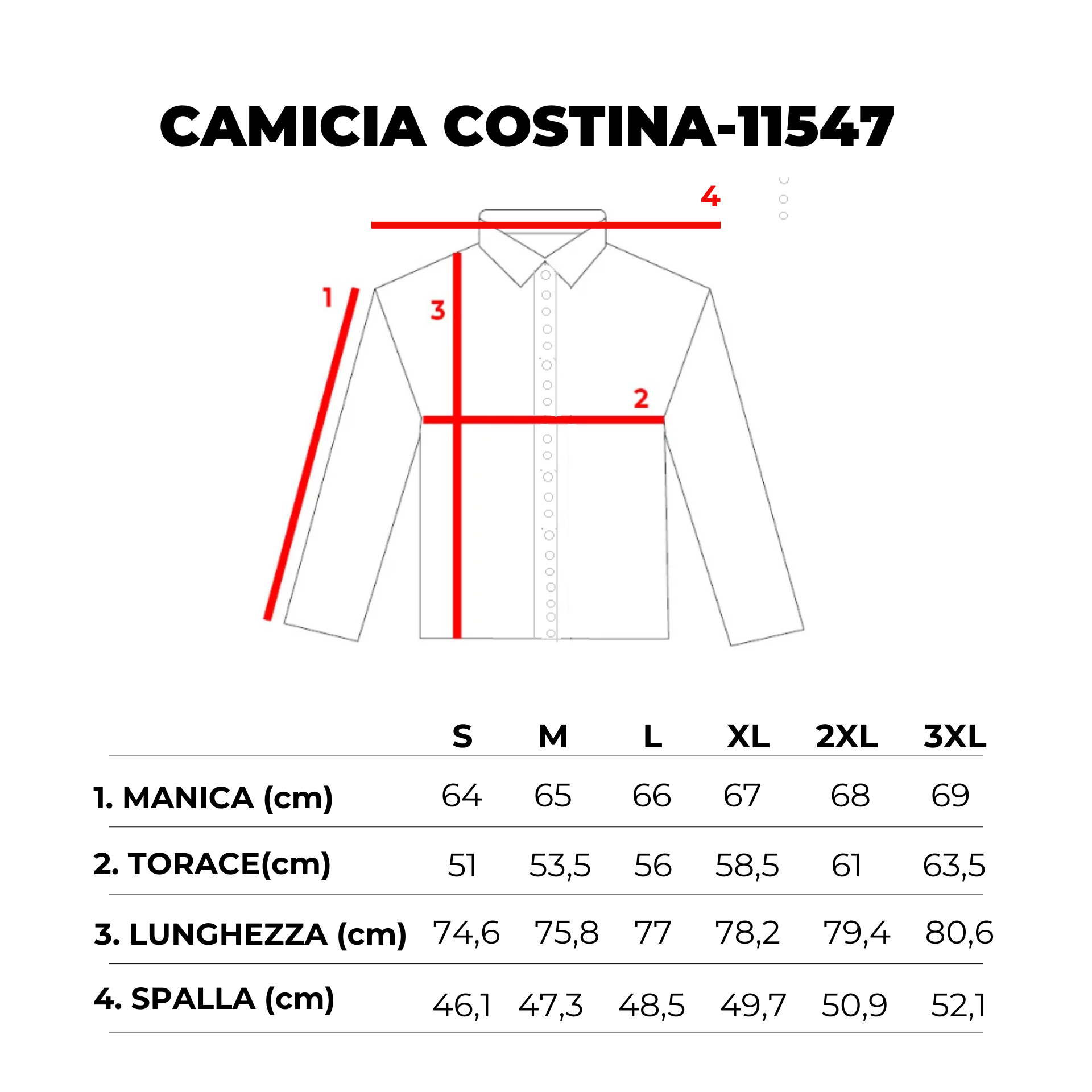 CAMICIA COSTINA COTONE-11547