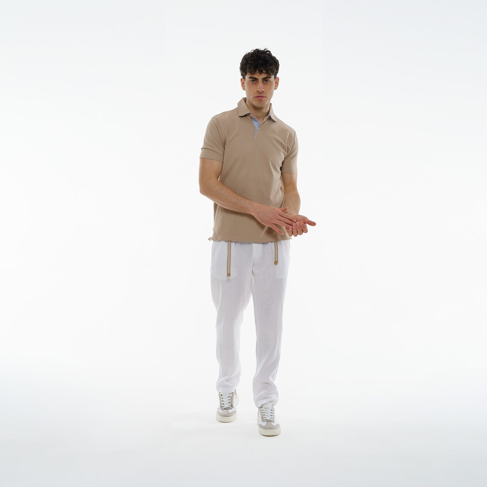 POLO COTONE CON INSERTI 10644