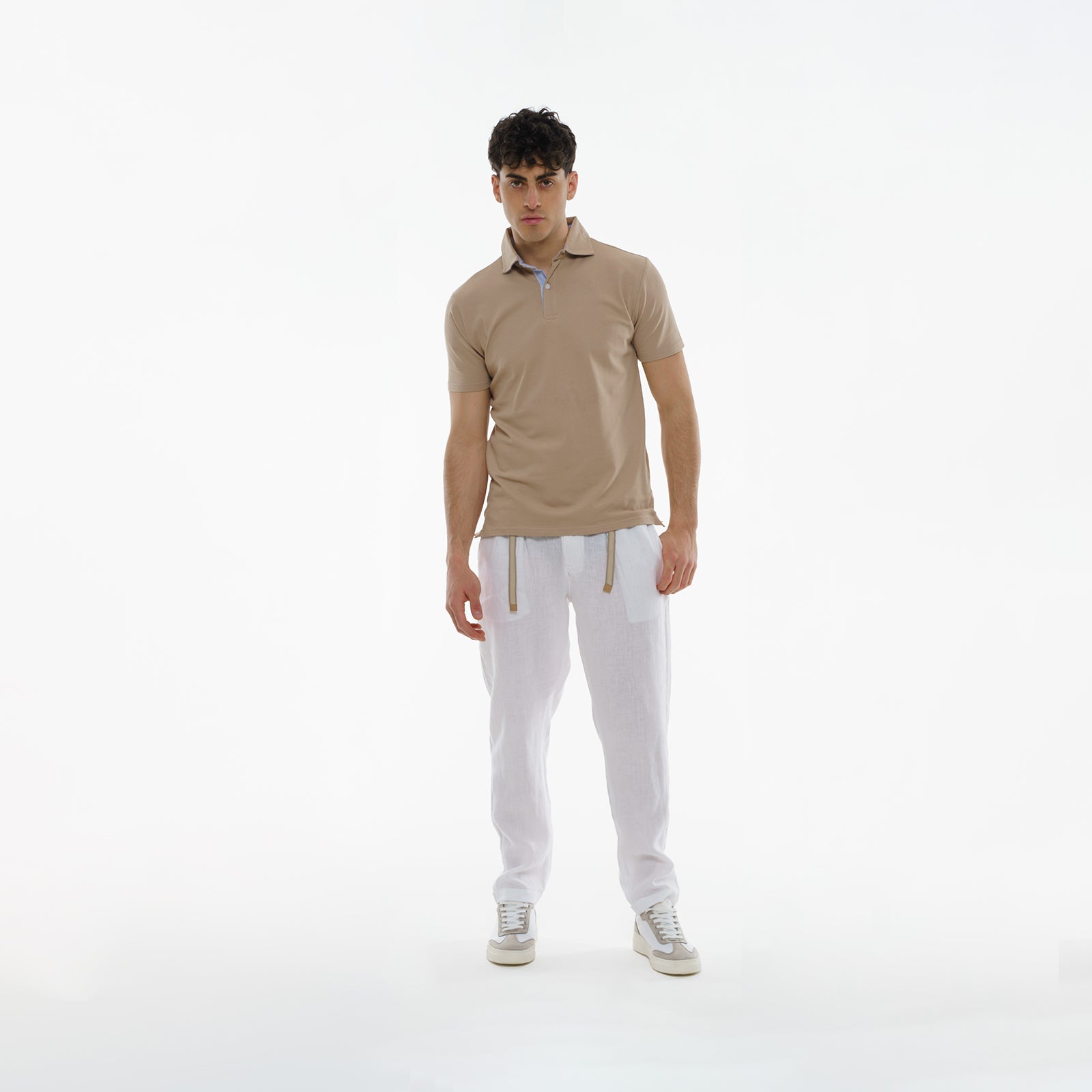 POLO COTONE CON INSERTI 10644