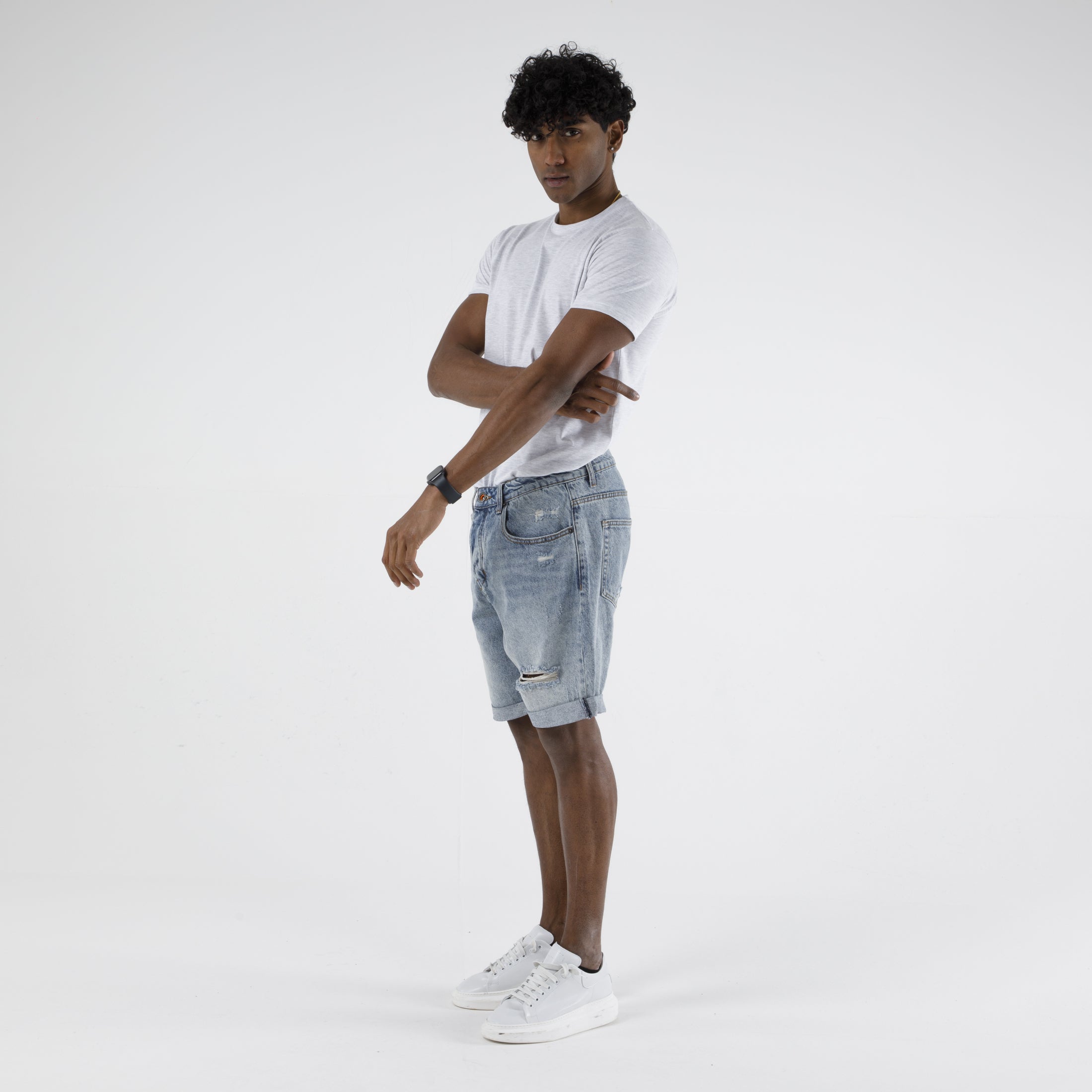 BERMUDA JEANS USED-11091