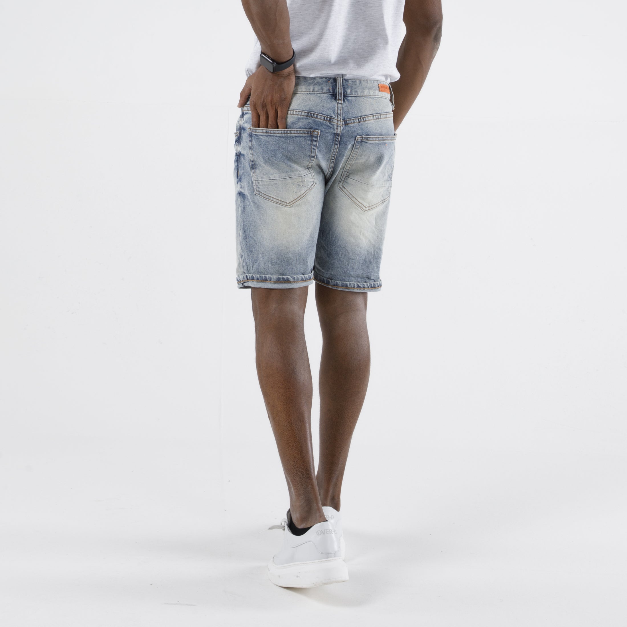 BERMUDA JEANS USED SLIM-11092