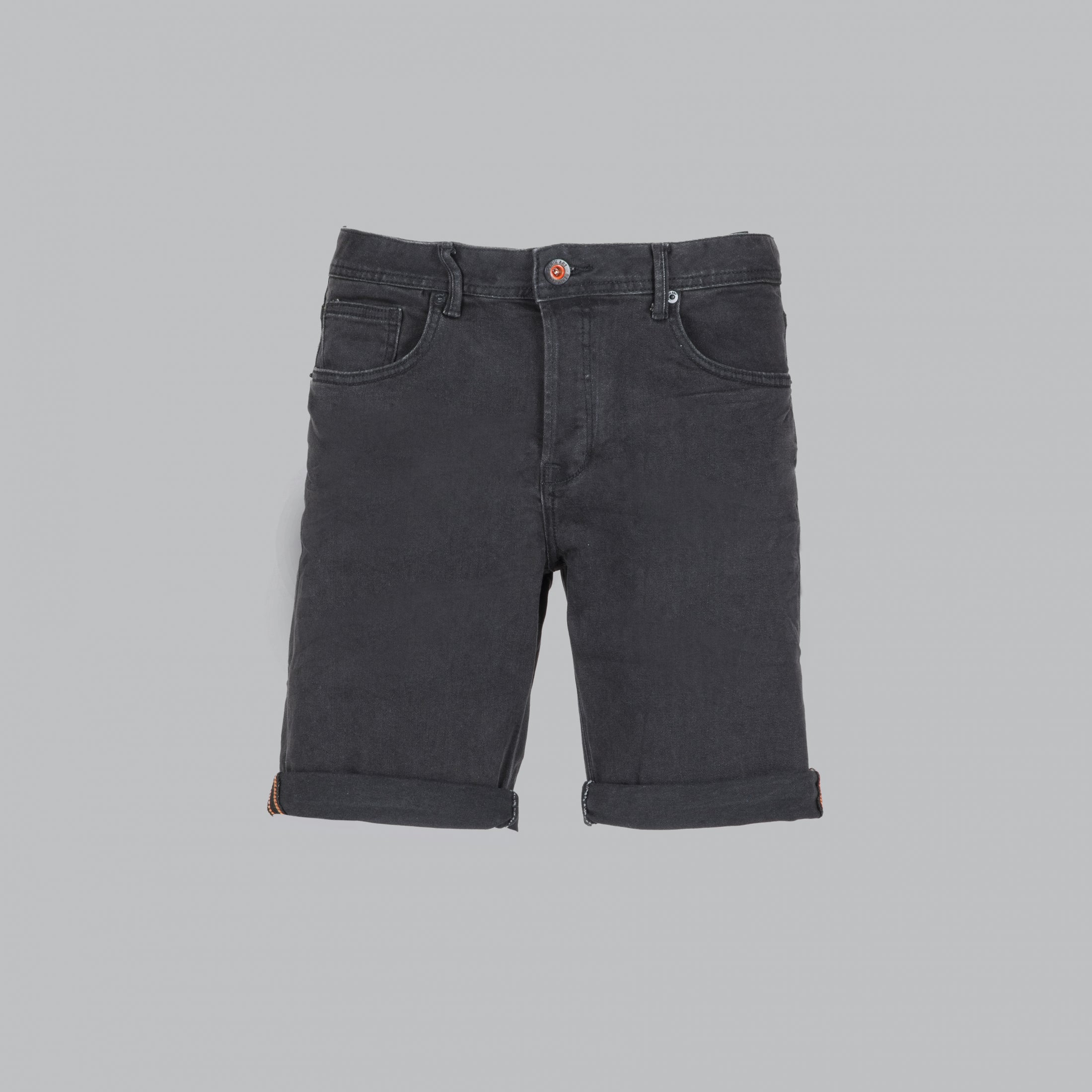 BERMUDA JEANS BLACK REG-11093
