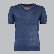 SCOLLO V IN LINO 100%  11059