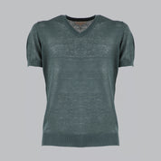 SCOLLO V IN LINO 100%  11059