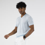 SCOLLO V IN LINO 100%  11059