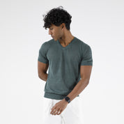 SCOLLO V IN LINO 100%  11059