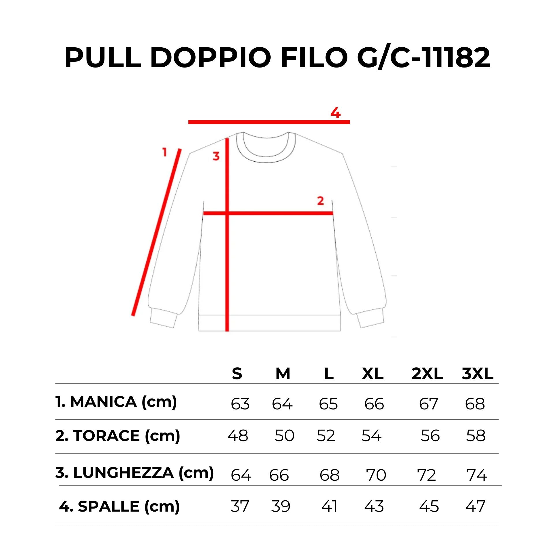 PULLOVER DOPPIO FILO GIROCOLLO -11182