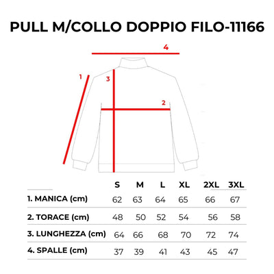 PULLOVER DOPPIO FILO MEZZOCOLLO-11166