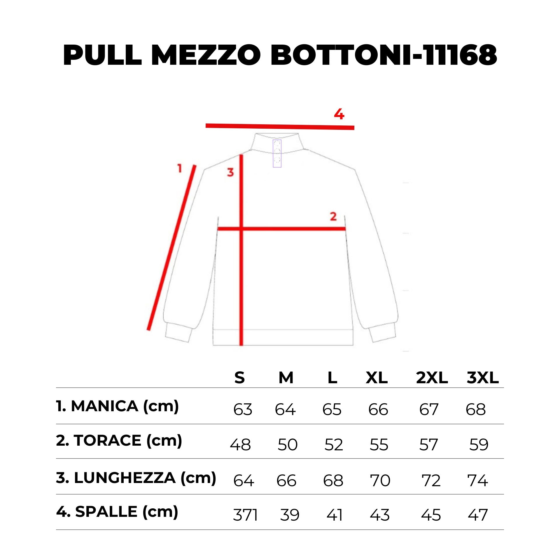 PULLOVER MISTO LANA MEZZO COLLO BOTTONI-11168