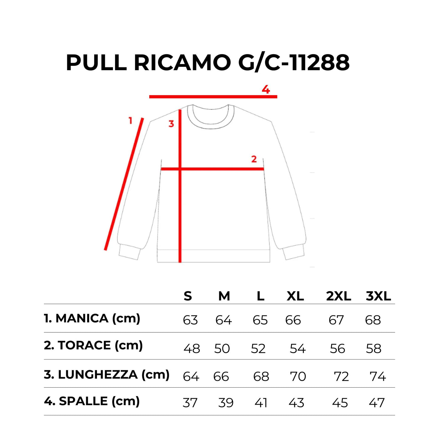 PULLOVER GIROCOLLO RICAMO -11288