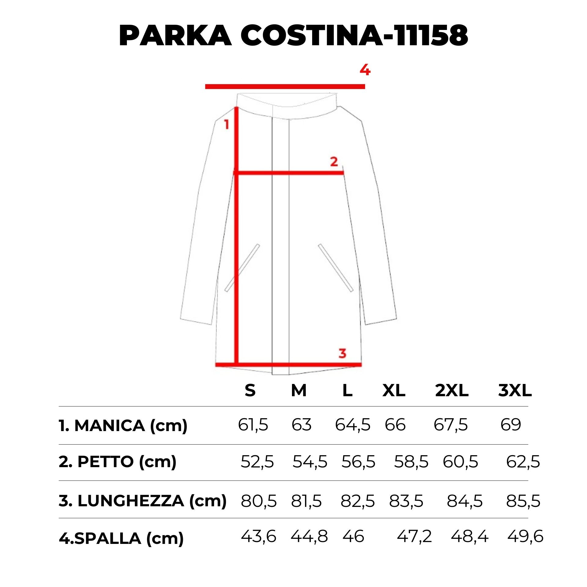 PARKA COSTINA -11158