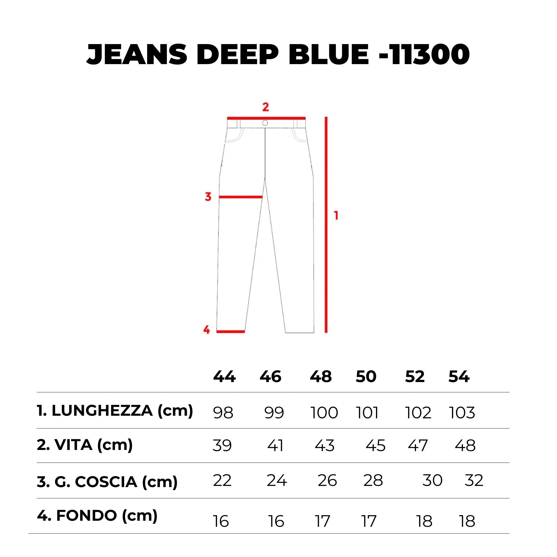 JEANS SLIM DEEP BLUE- 11300