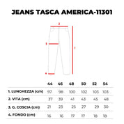 JEANS SLIM TASCA AMERICA- 11301