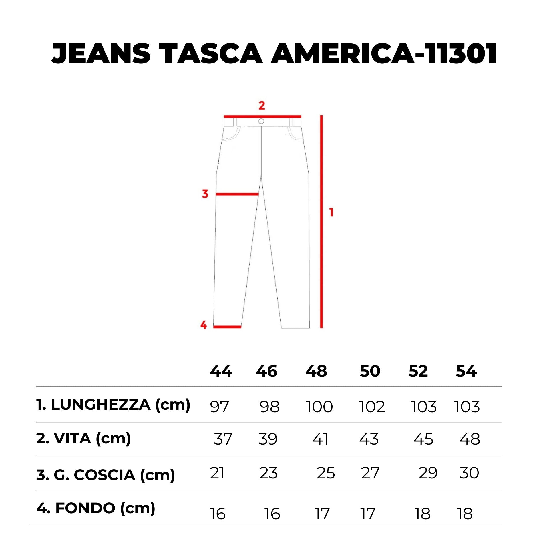 JEANS SLIM TASCA AMERICA- 11301