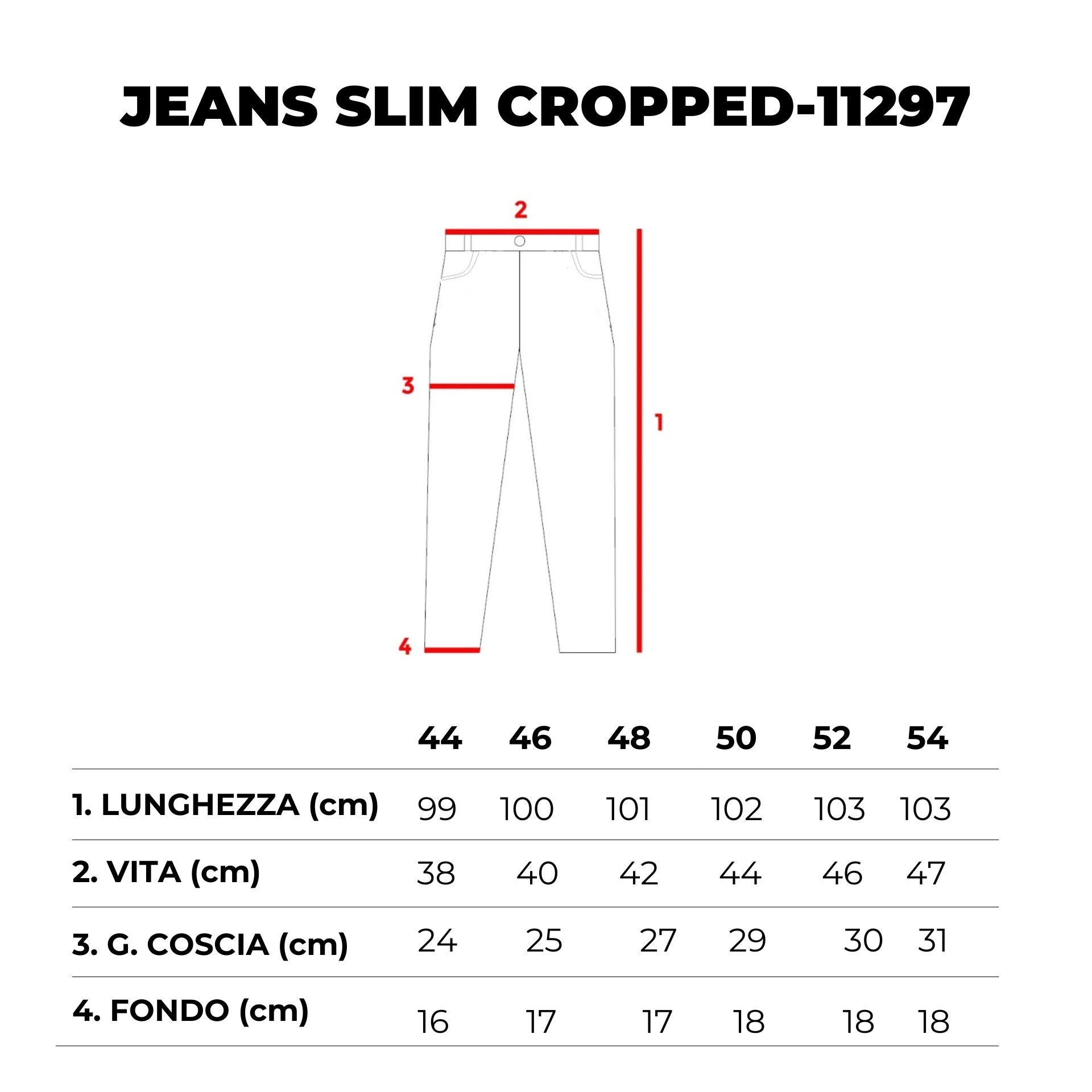 JEANS SLIM CROPPED- 11297