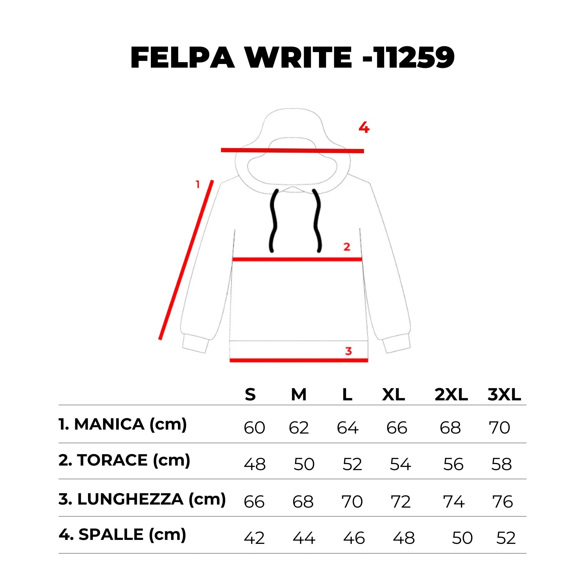 FELPA CAPPUCCIO WRITE-11259