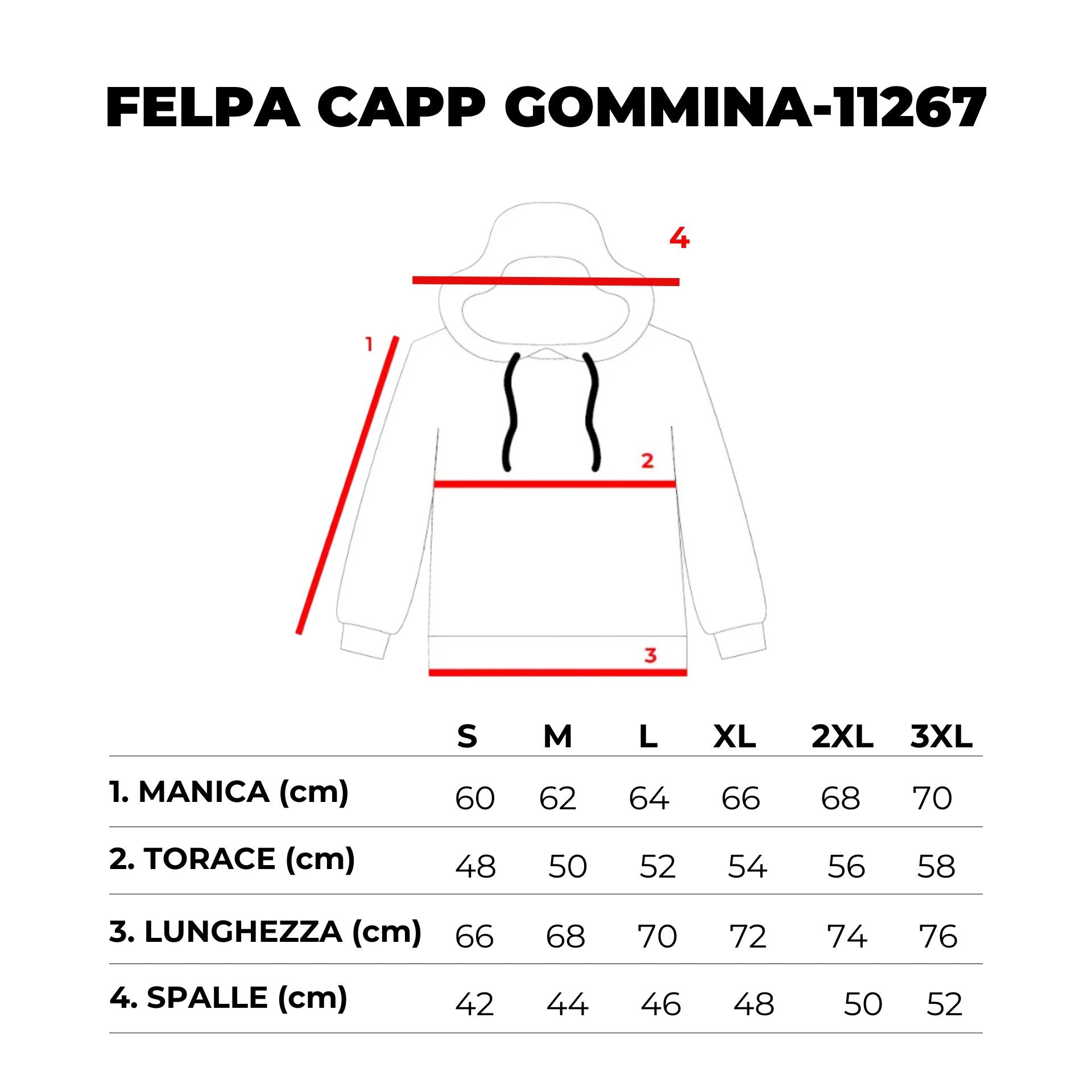 FELPA CAPPUCCIO RICAMO LOGO-11267