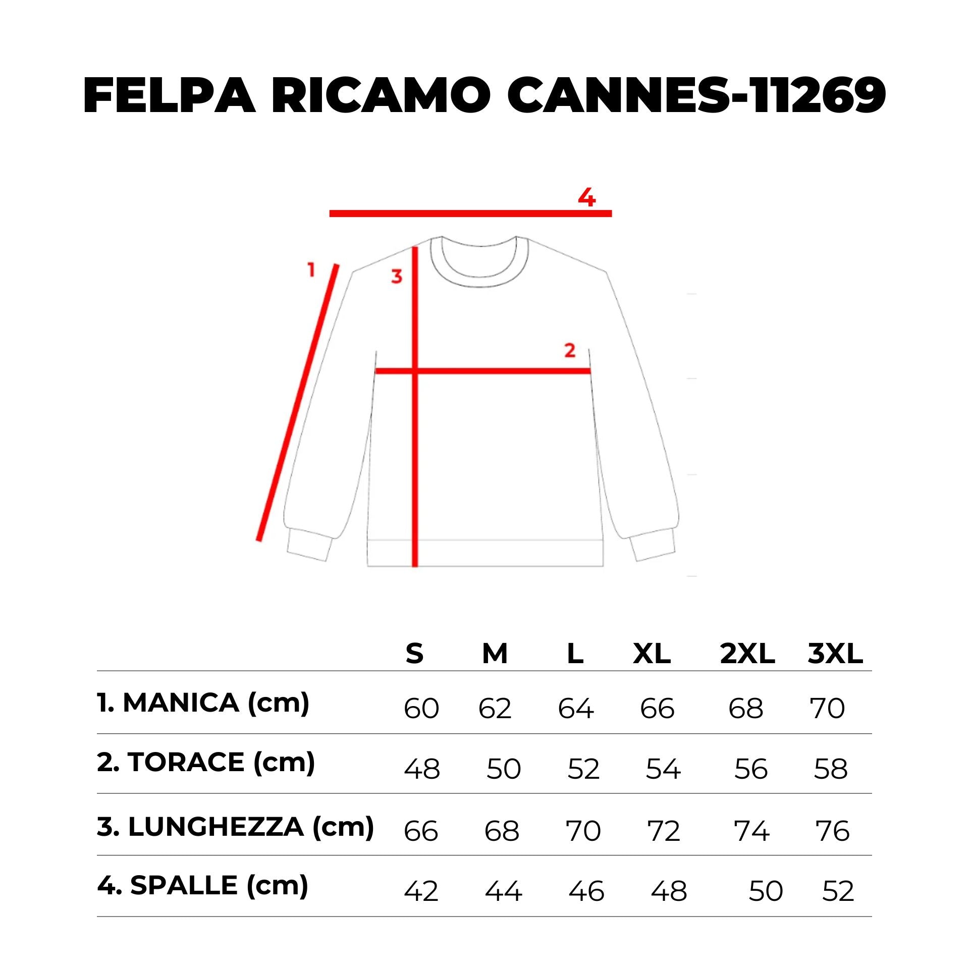 FELPA G/COLLO CANNES-11269