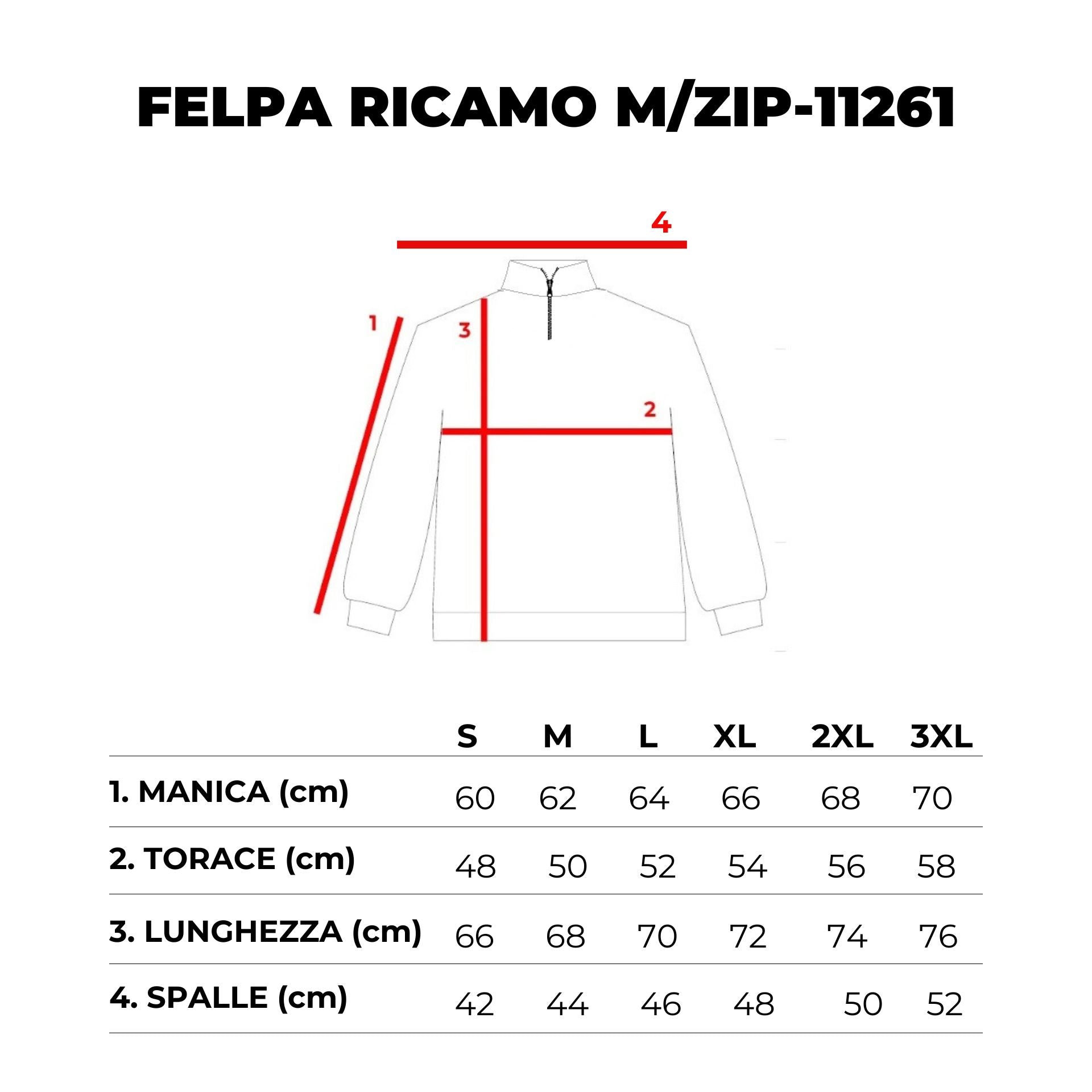 FELPA MEZZA ZIP-11261