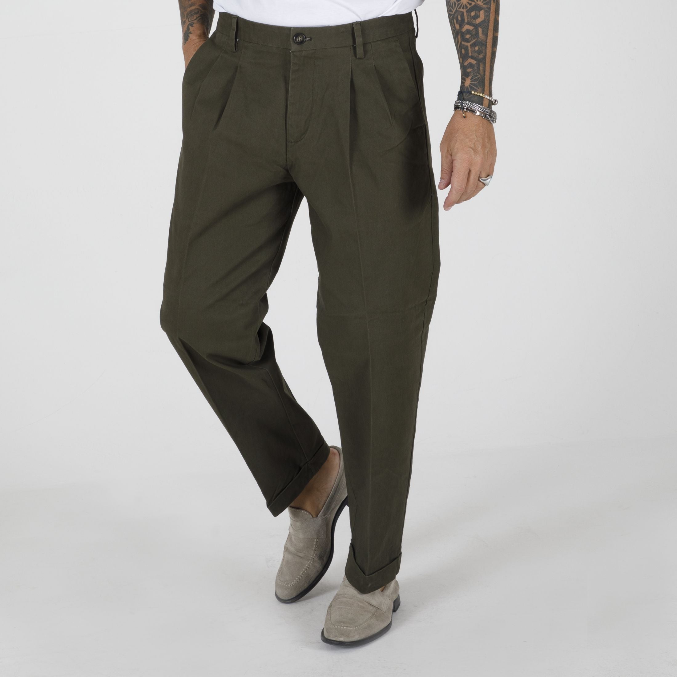 PANTALONI CHINO PINCES-11313