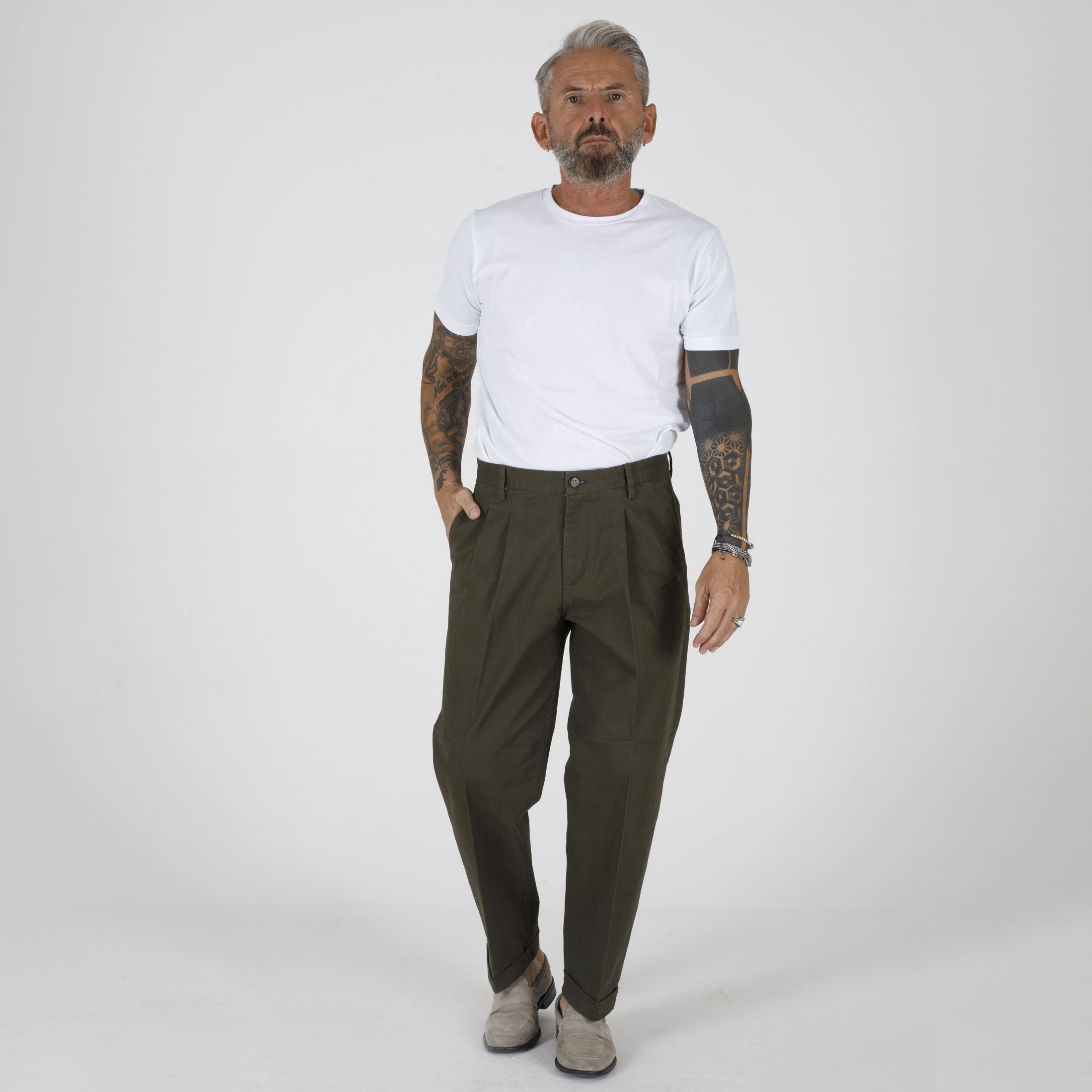 PANTALONI CHINO PINCES-11313