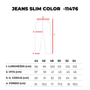 JEANS SLIM COLOR- 11476