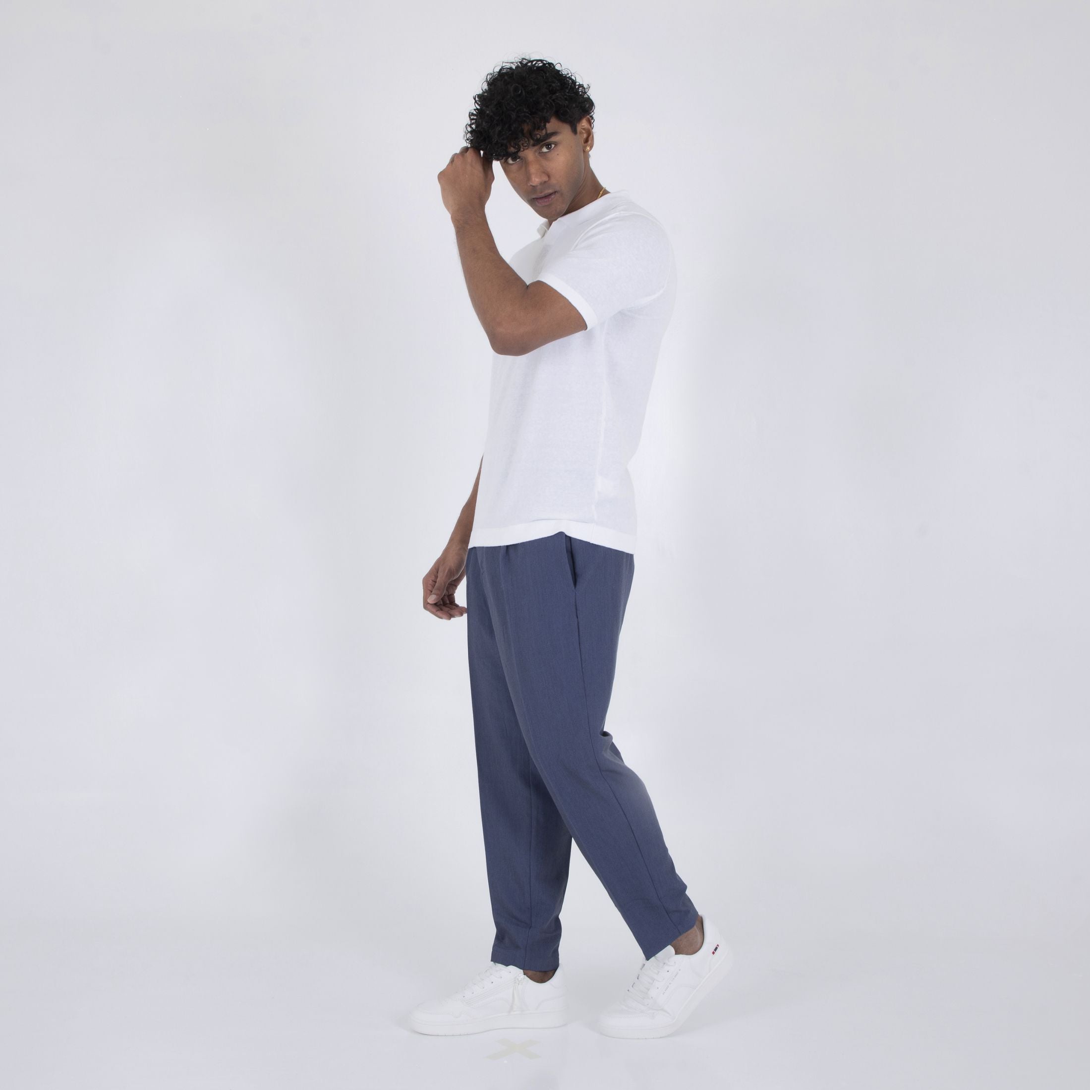 POLO COLLO DERBY MISTO LINO - 11352