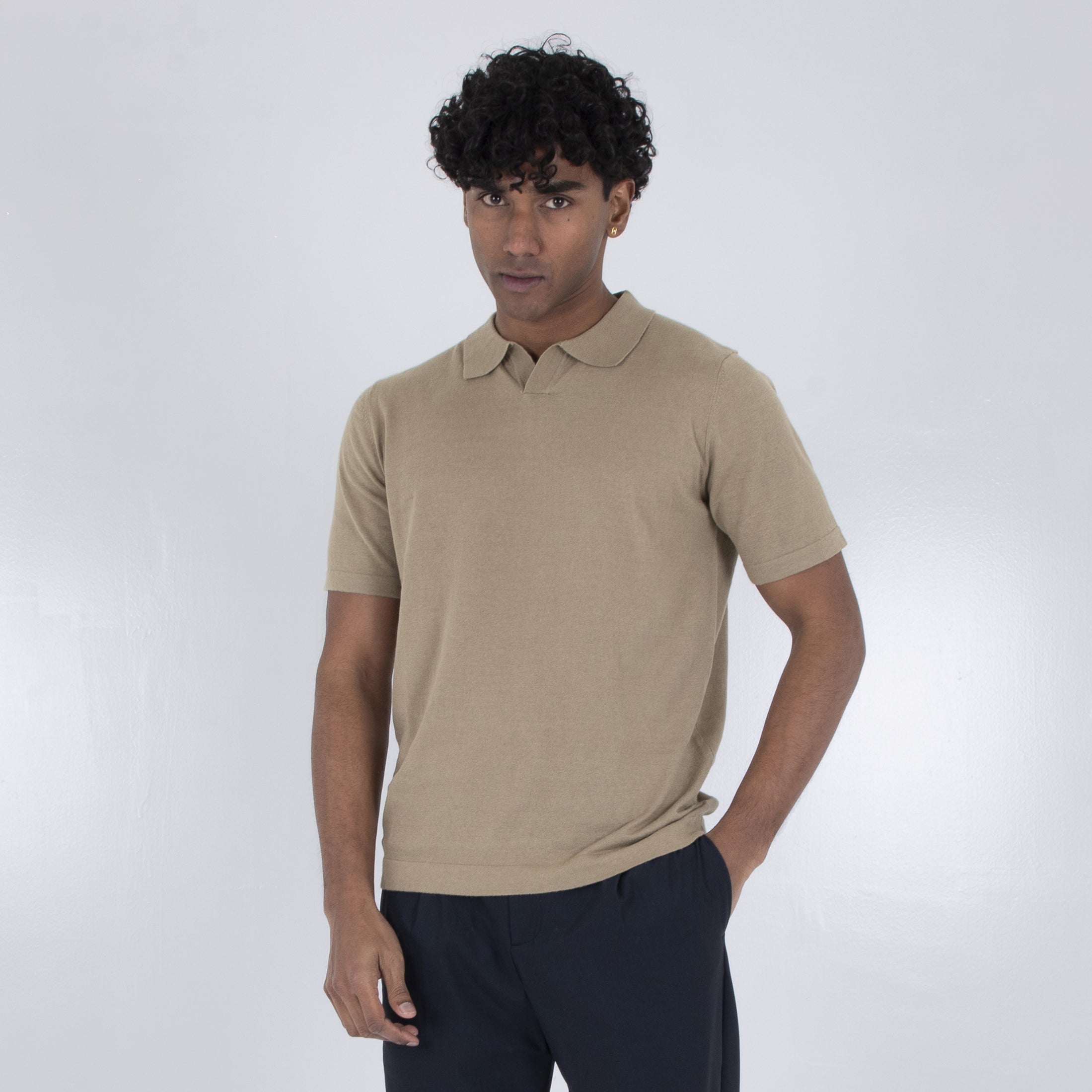 POLO COLLO DERBY MISTO LINO - 11352