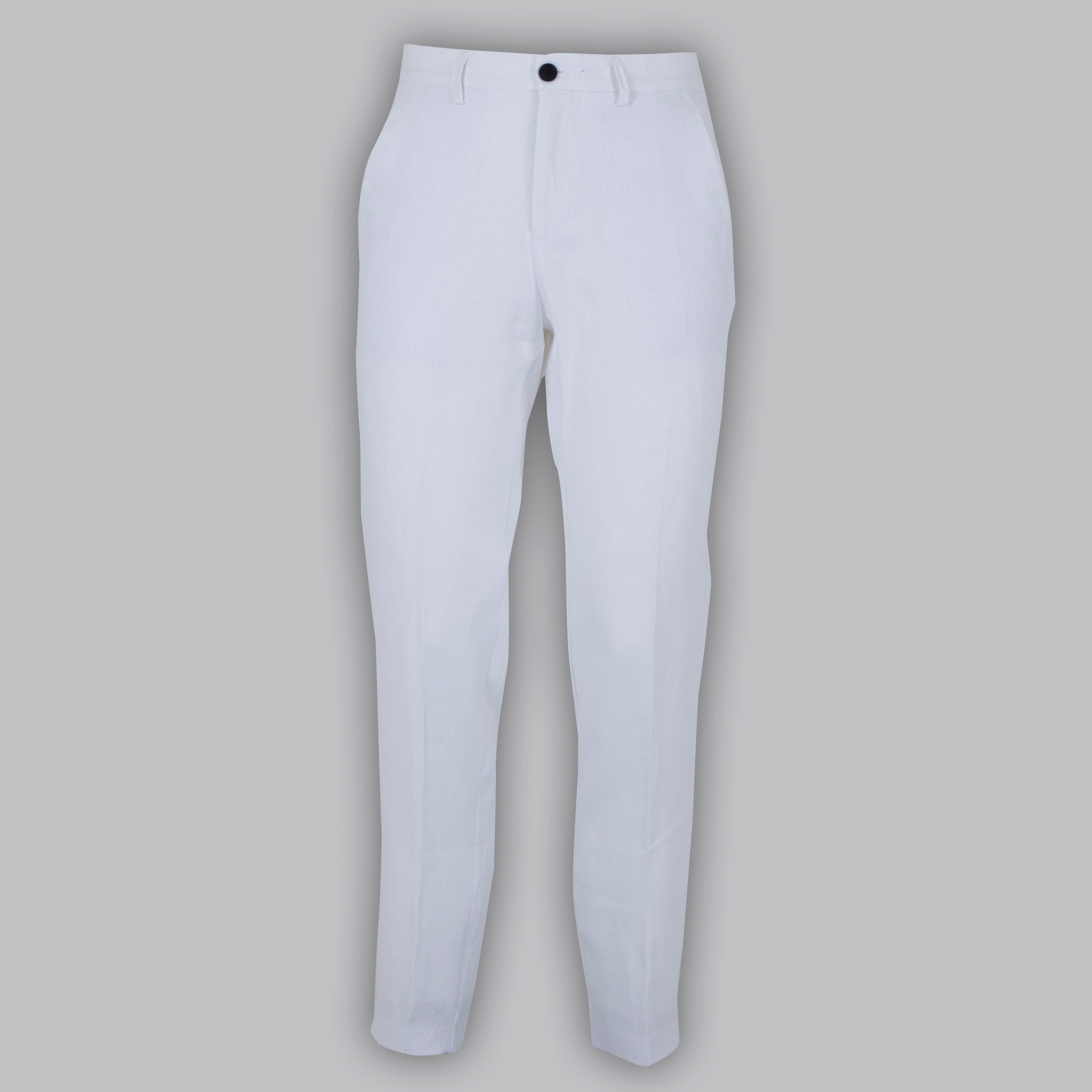 PANTALONI TAILORED 100% LINO -11344