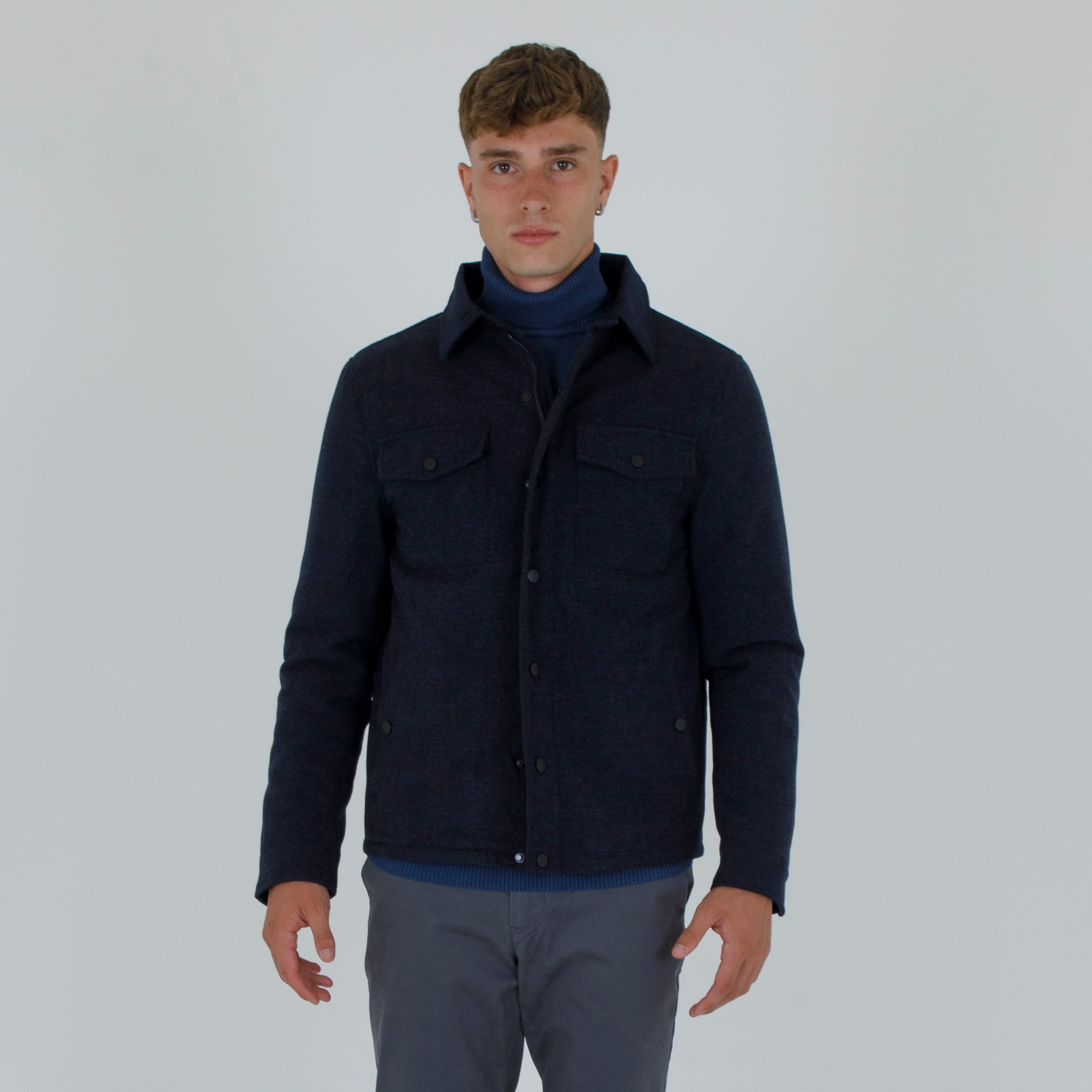 GIACCA OVERSHIRT MISTO LANA-11471