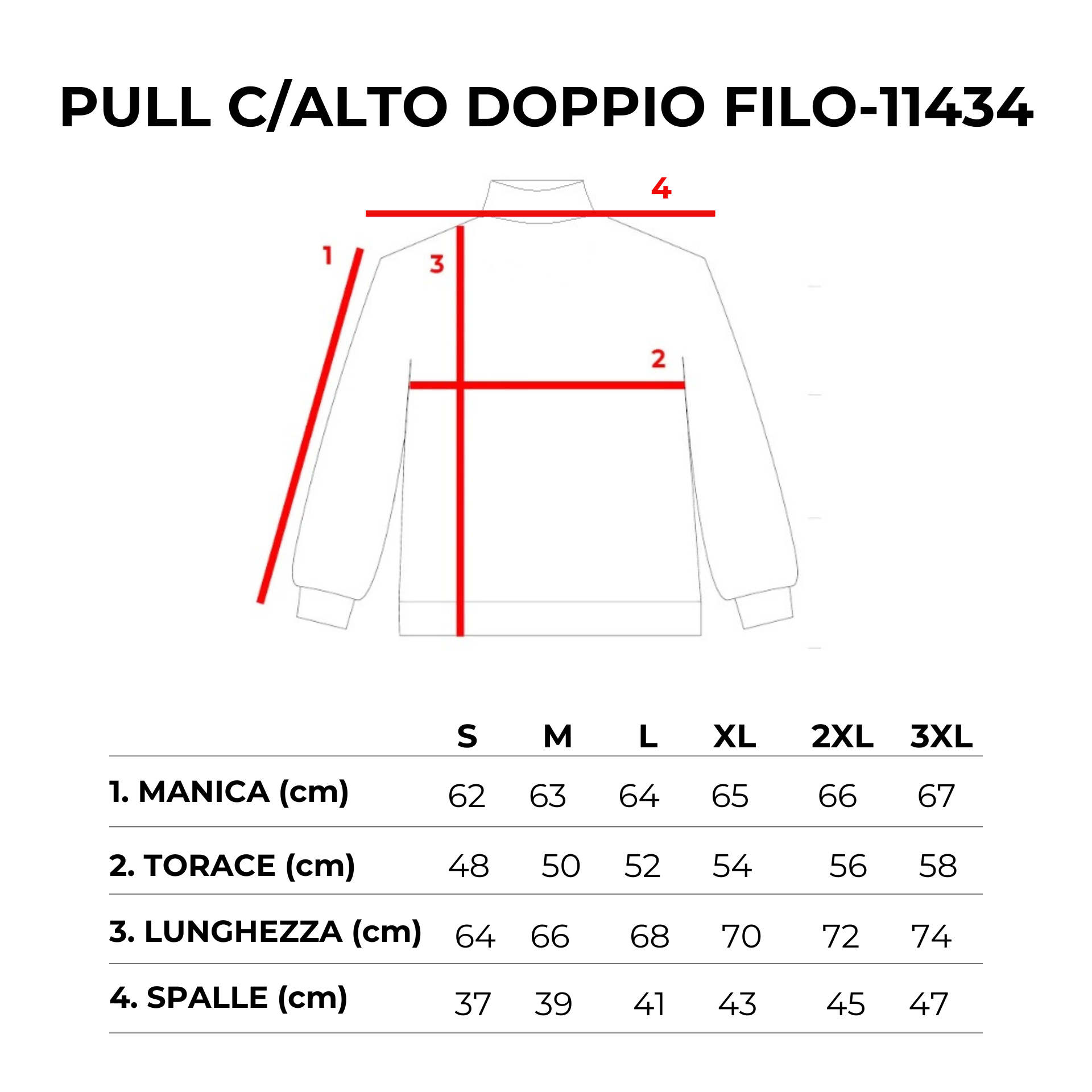 PULL. COLLO ALTO DOPPIO FILO-11434