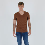 T-SHIRT SCOLLO A V -11497
